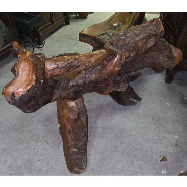 Purple Tree Root Armchair, 1940s For Sale - Image 8 of 9