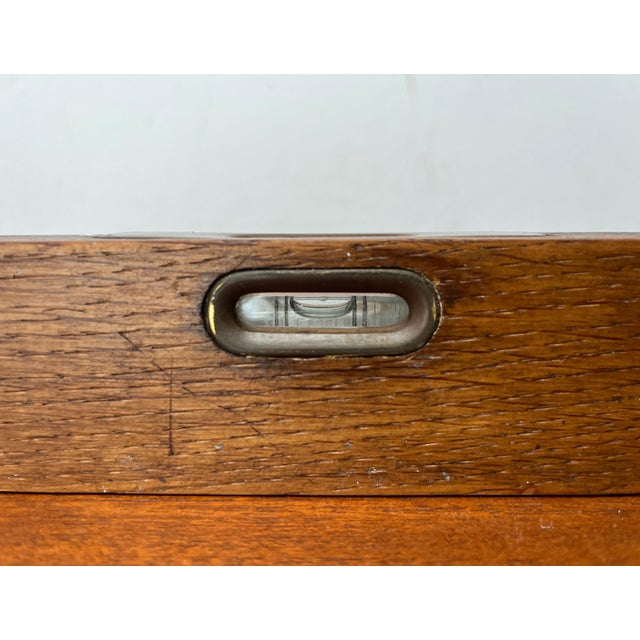 Mid-Century Modern German Teak Waterlevel, 1950s, in Very Good conditions. Designed 1950 to 1959