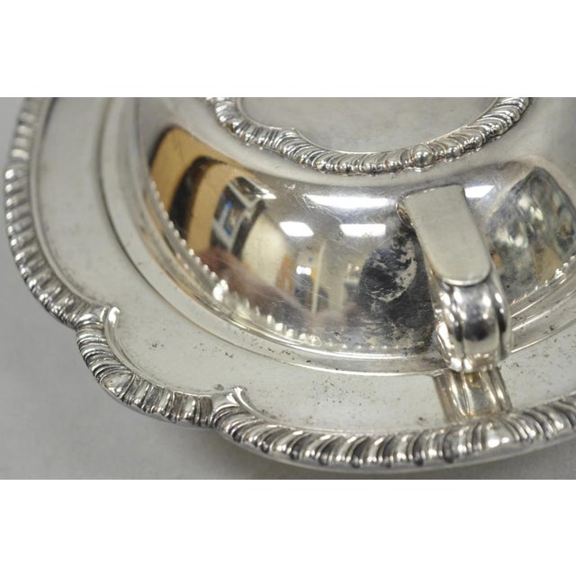Vintage Sheffield Victorian Silver Plated Covered Vegetable Serving Dish For Sale In Philadelphia - Image 6 of 12