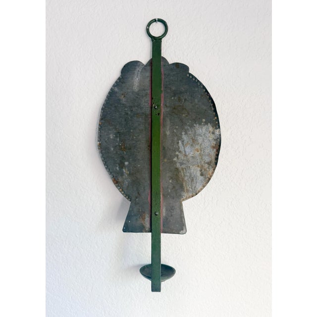 1960s Ira Yeager Painted Wall Candle Sconce, Attributed For Sale - Image 11 of 12