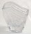 Transparent 1970s Art Deco Style Fluted Fan Shaped Heavy Crystal Vase French Art Vannes Style For Sale - Image 8 of 12