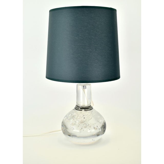 1975 Floris Meydam for Royal Leerdam Solid Crystal Table Lamp Bubbles For Sale - Image 10 of 10