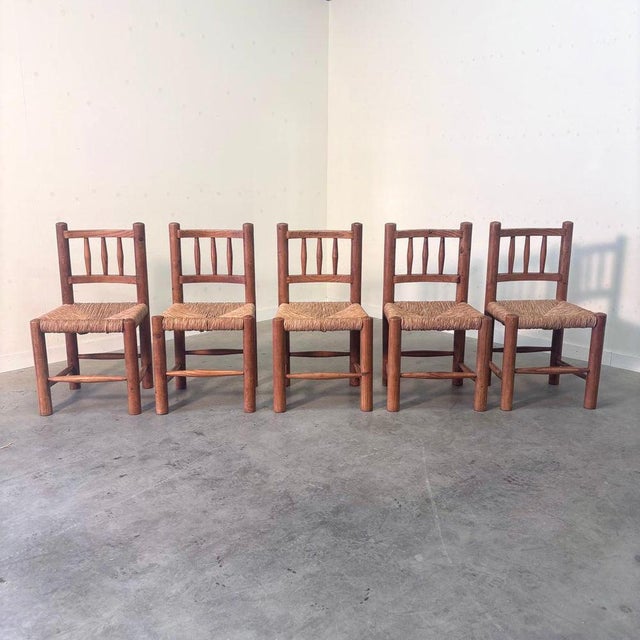 Vintage Farmer Chairs, 1960s, Set of 5 For Sale - Image 4 of 16