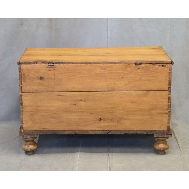 Antique Circa 1900 German Natural Pine Blanket Chest For Sale - Image 15 of 15