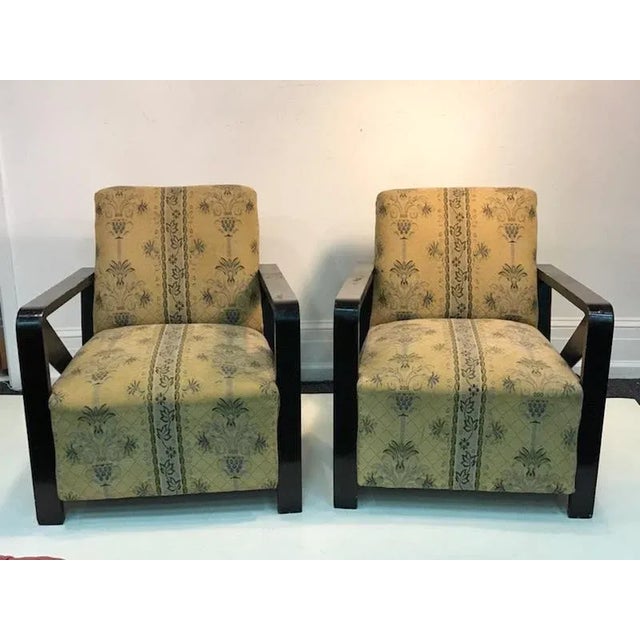 Art Deco Style of Paul Frankl Art Deco Lounge Chairs For Sale - Image 3 of 4