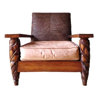 1990s Attributed to Ralph Lauren Safari Lounge Chair For Sale