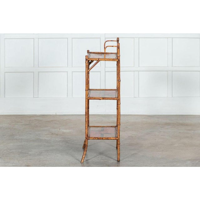 Late 19th Century 19th Century Bamboo Chinoiserie Etagere, 1870s For Sale - Image 5 of 16