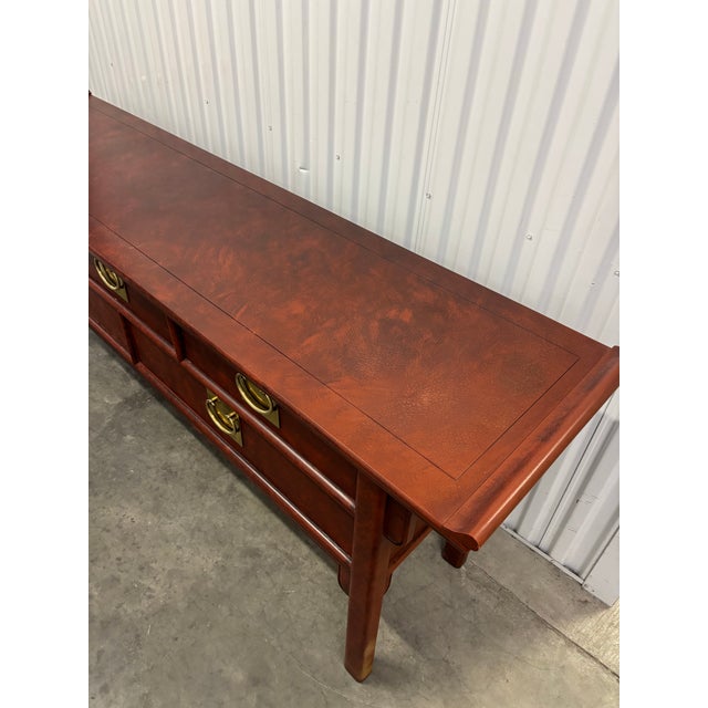 Late 20th Century Chinoiserie Pagoda Style Sideboard For Sale - Image 5 of 11