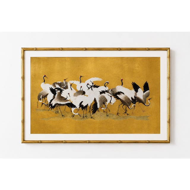 Not Yet Made - Made To Order Japanese Flock of Cranes by Ishida Yūtei, Vintage Art Print Reproduction, 48" X 32" For Sale - Image 5 of 10
