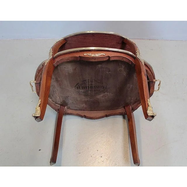 Marquetry Tea Table, 1900s For Sale - Image 10 of 12