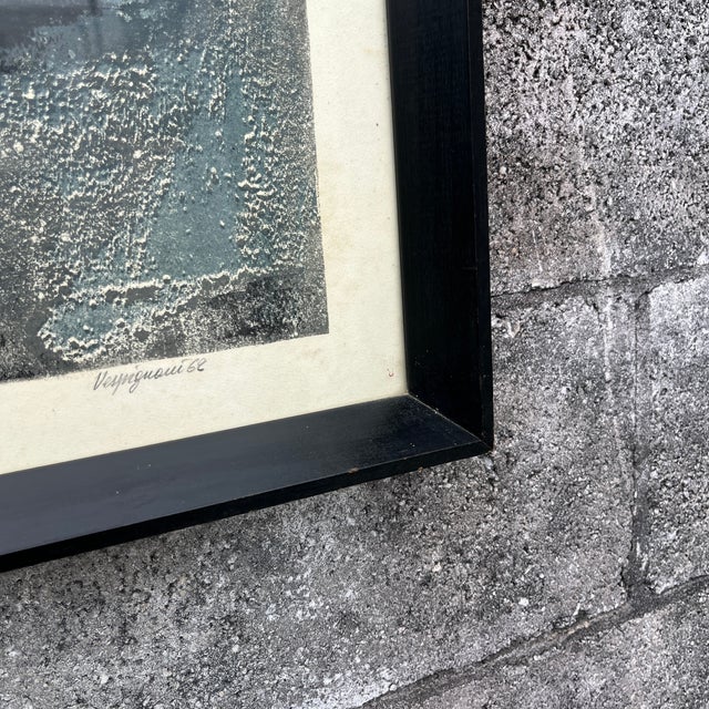 Renzo Vespignani "The Train" Framed Numbered and Hand Signed Lithograph, 1962 For Sale - Image 14 of 16