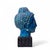 Blue Aldo Londi for Bitossi Mid Century Blue Buddha Bust For Sale - Image 8 of 9