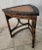 1970s French Side Table Faux Ostrich Leather Bamboo Wood For Sale - Image 9 of 13