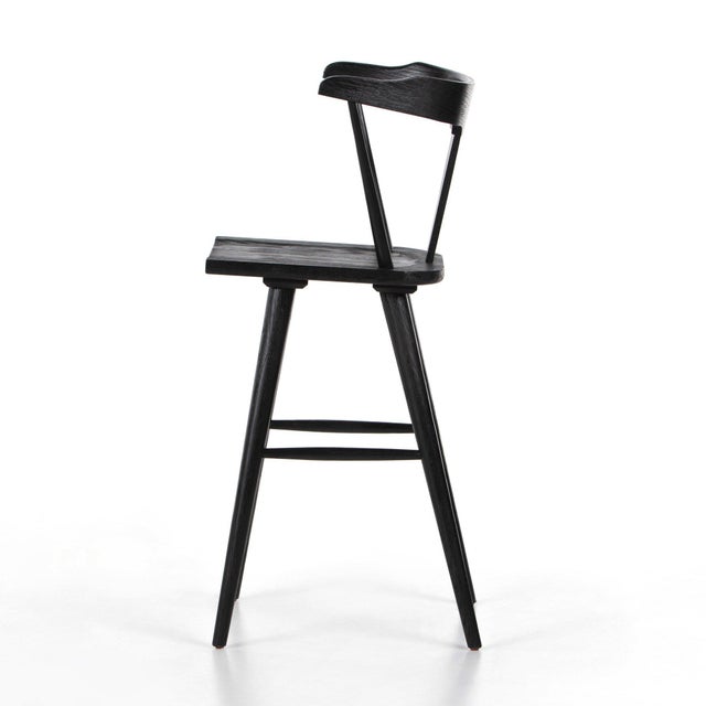Four Hands Ripley Bar Stool - Black Oak For Sale - Image 4 of 10