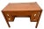 Antique Mission Arts and Crafts Library Desk, Drawer, Tiger Oak, Side Shelves For Sale In Palm Springs - Image 6 of 12