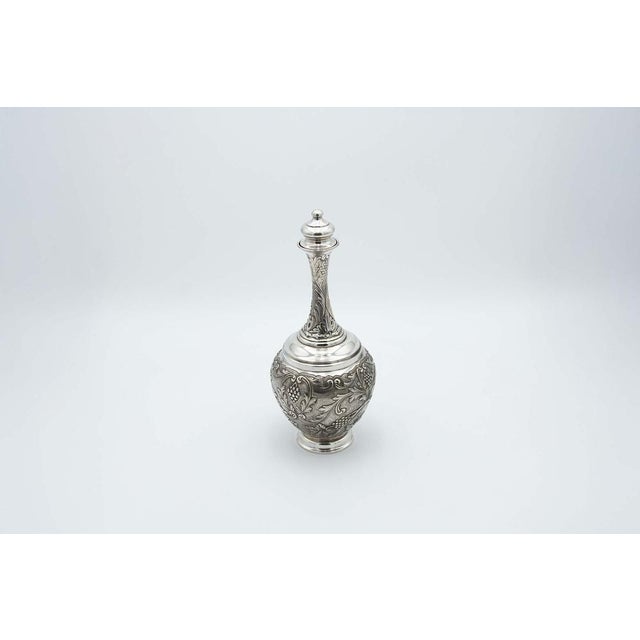 Wine Bottle in Silver For Sale - Image 4 of 4