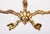 Vintage Brass 5-Arm Chandelier, France For Sale - Image 4 of 4