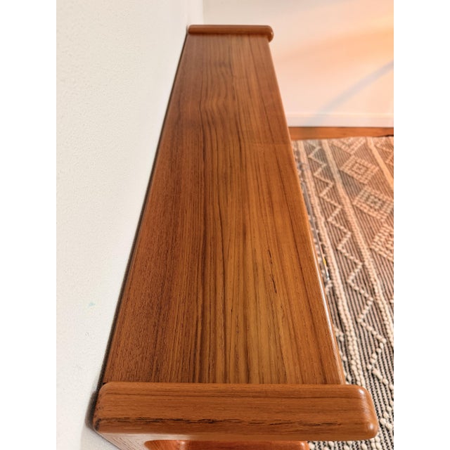 Wood Teak Wall Shelf from Dyrlund, Denmark, 1960s For Sale - Image 7 of 15