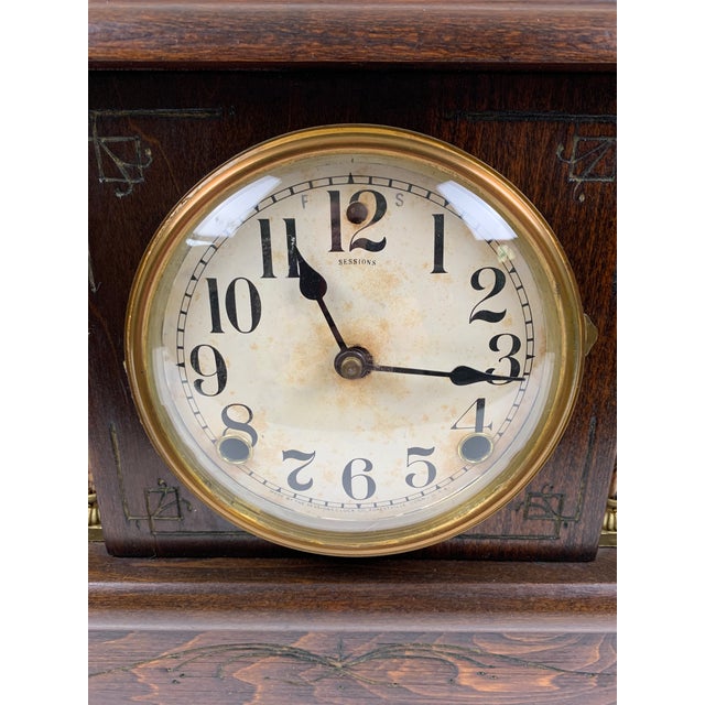 Antique Sessions Mantel Clock Chairish