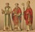 Late 19th Century Racinet, Gothic Vestments: Medieval European Clergy Costumes, 1888, Chromolithograph For Sale - Image 5 of 9