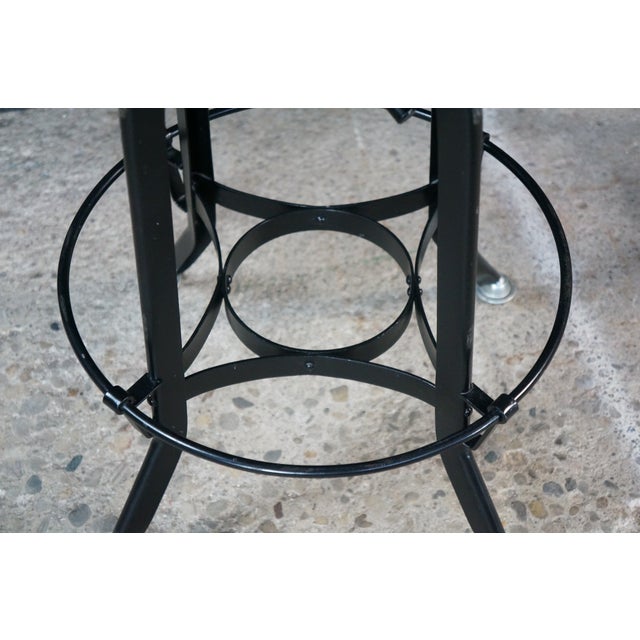 3 Restoration Hardware Industrial Modern Adjustable Vintage Toledo Bar Stools Set For Sale - Image 12 of 18