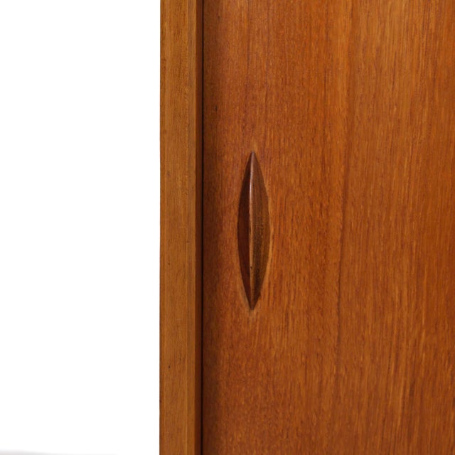 Wood Mid Century China Cabinet by Herbert E. Gibbs For Sale - Image 7 of 10