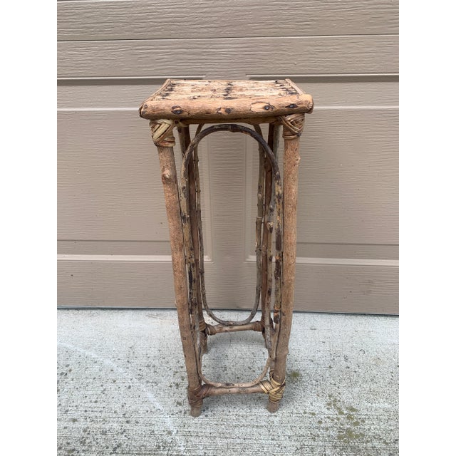 Vintage American Rustic Twig Drinks Table For Sale - Image 10 of 12