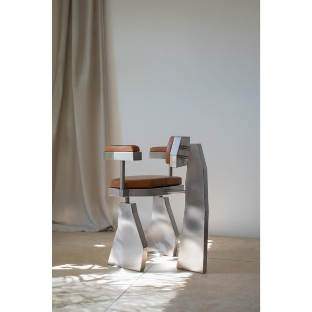 Brown Heron Chair by Vincent Decat For Sale - Image 8 of 8