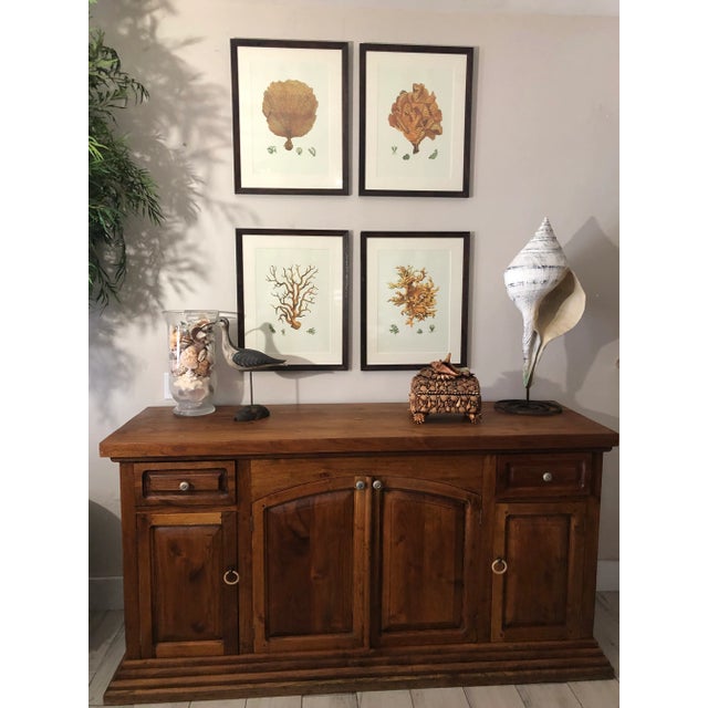 Traditional Traditional Style Teak / Driftwood Sideboard Credenza For Sale - Image 3 of 13