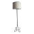 John Richard Silver Greek Key Floor Lamp For Sale