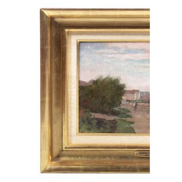 Marques de Oliveira, Landscape with Figure, Oil Painting on Canvas For Sale - Image 3 of 8