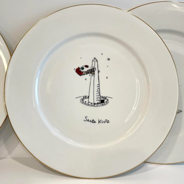 1990s 1990s Dayton Hudson Merry Masterpieces Dinner Plates First Edition - Set of 4 For Sale - Image 5 of 10