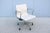 Herman Miller Mid-Century Herman Miller Eames Aluminum Group Management Chair in White Leather For Sale - Image 4 of 18