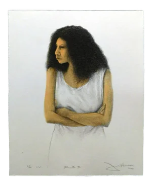 1990s "Marita II" Portrait Lithograph by Frank Howell