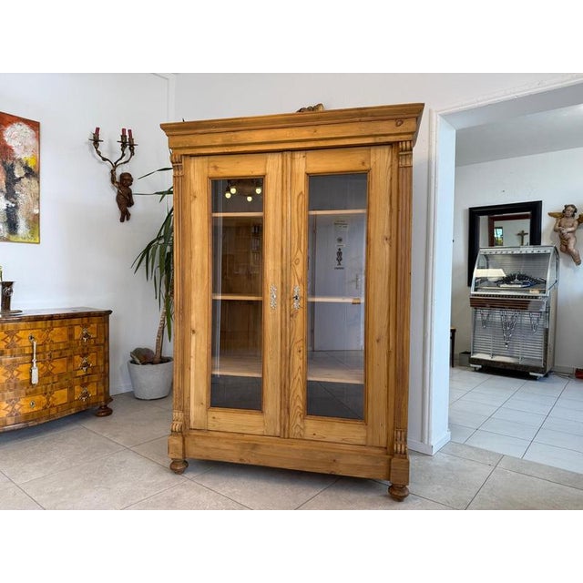Rustic Farmhouse Display Cabinet For Sale - Image 6 of 10