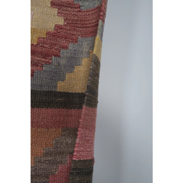 Tribal Flat Woven Turkish Striped Kilim Runner 2'6'' X 20'6'' For Sale - Image 10 of 13