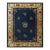 1920s Blue Navy Vase Floral Antique Chinese Peking Carpet 9'2" X 11'6" Rug For Sale