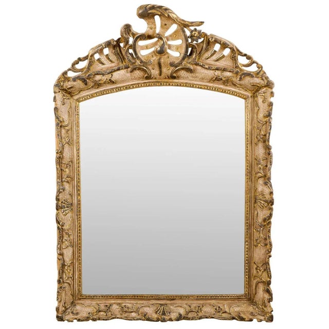Early 19th Century Italian Rococo Style Mirror With Painting and Gilding For Sale - Image 11 of 11