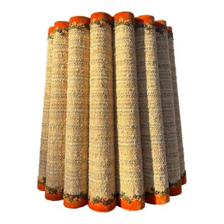 Vintage Embellished Scalloped Lampshade For Sale