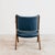Vintage Lounge Chair in Wood and Blue Skai from Dal Vera, 1950s For Sale - Image 14 of 16