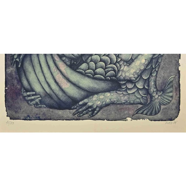 Devil is a Lithograph realized by Kuba in 1988. Hand-signed by the artist on the lower. Numbered, Limited edition of 46/80...