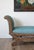 Antique French Curule Style Bench – Carved Wood Frame in Schuyler Samperton Fabric For Sale - Image 4 of 4