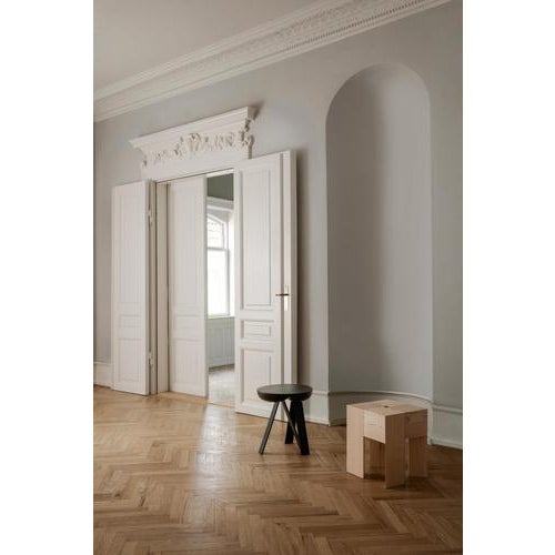 Wood Triangle Stools or Side Tables in Wood by Aldo Bakker for Karakter, Set of 2 For Sale - Image 7 of 10