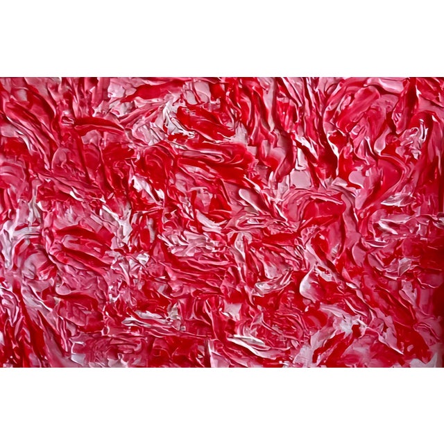 Textile Silvy Favero, Red Planet, 2024, Acrylic Painting on Canvas, Framed For Sale - Image 7 of 8