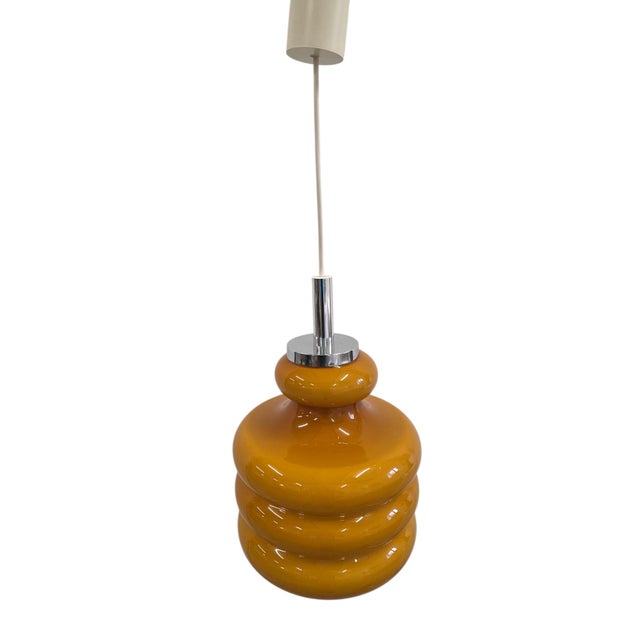 Glass Vintage Space Age Lamp from Peill & Putzler, 1970s For Sale - Image 7 of 16