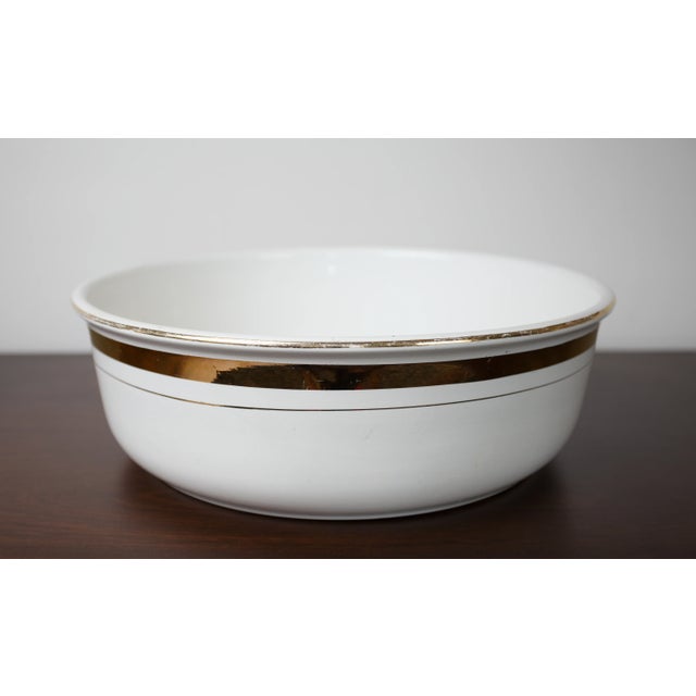 Ceramic Belgian Toilet Set Nimy with Gilded Decor, Set of 4 For Sale - Image 7 of 10