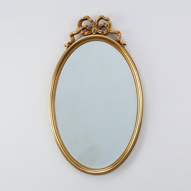20th Century Louis XVI Mirror in Gilded Wood, France, 1950s For Sale - Image 11 of 11