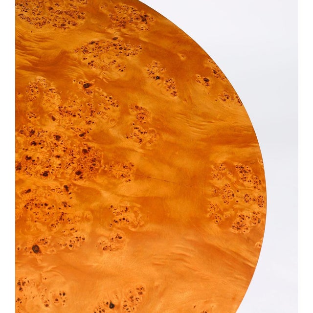 Antique Biedermeier Revival Coffee Table in Burr Elm, 1900s For Sale - Image 4 of 12