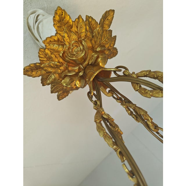 Art Deco Chandelier from Hettier & Vincent, France, 1920s For Sale - Image 9 of 11