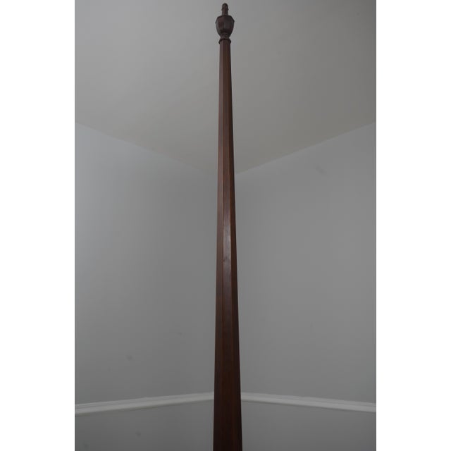 1970s Henkel Harris Mahogany Queen Size Pencil Poster Bed For Sale - Image 5 of 16